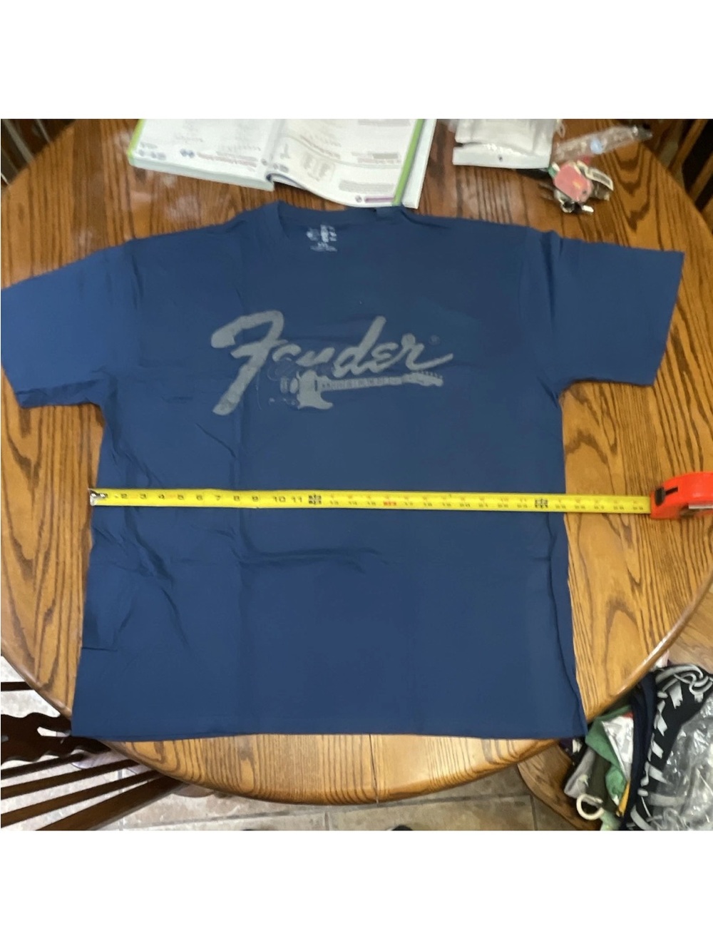 New xxl Fender Navy Logo Tee - Short Sleeve Cotton Top